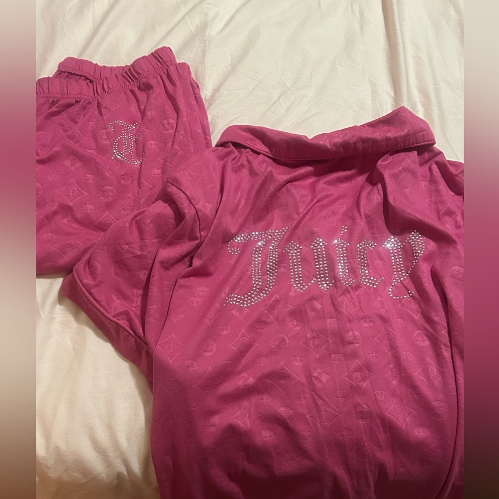 Pink Juicy couture pajama set XL - Picture 4 of 5